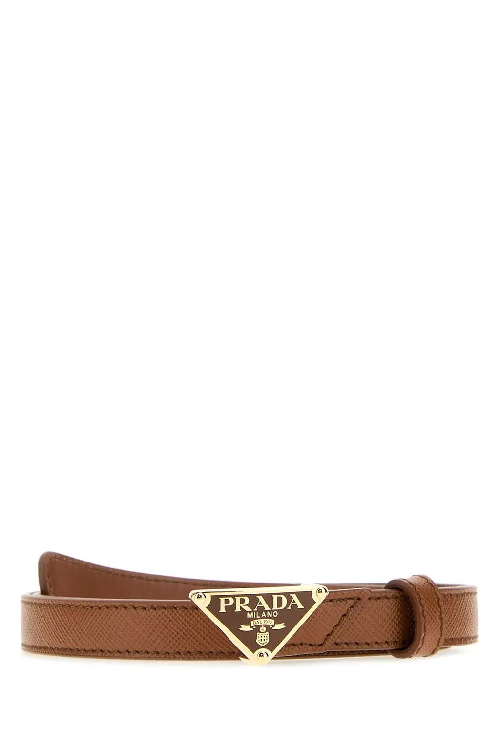 Prada Triangle-Logo Buckle-Fastened Belt