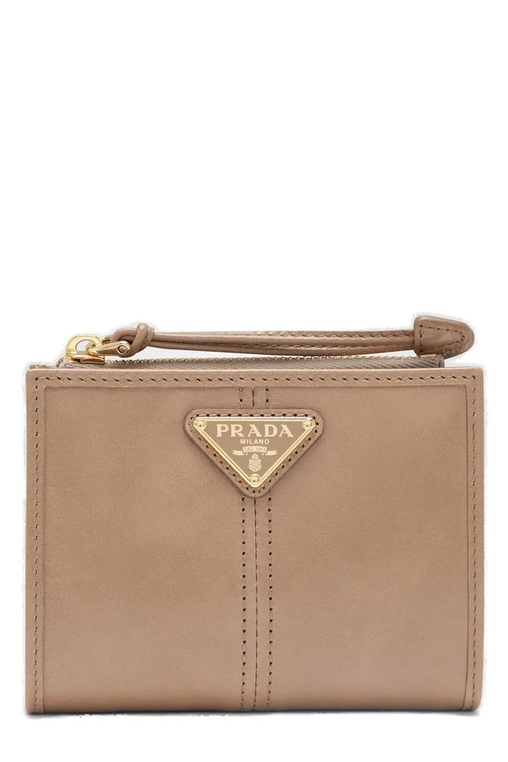 Prada Triangle-Logo Bi-Fold Wallet