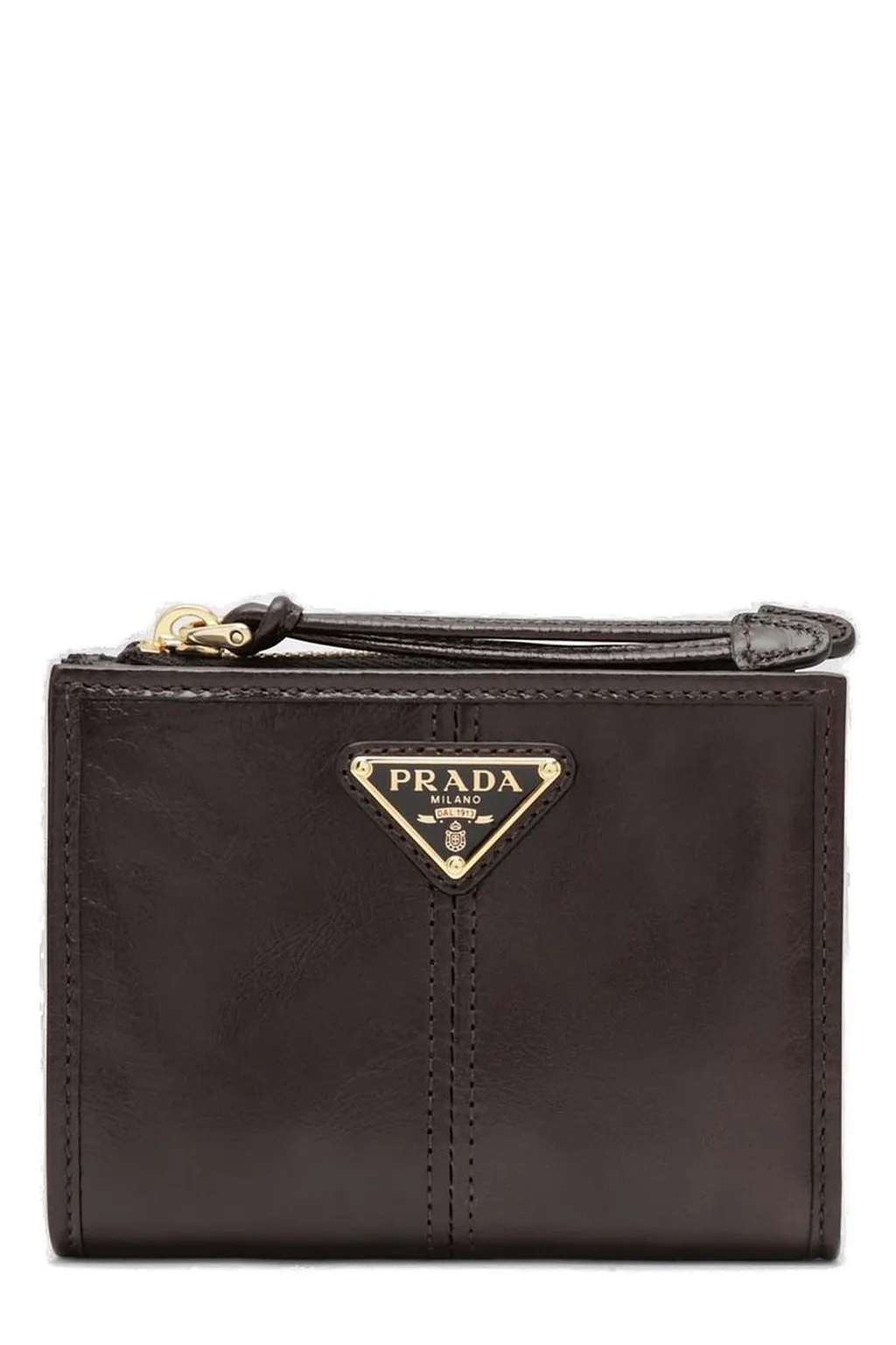 Prada Triangle-Logo Bi-Fold Wallet