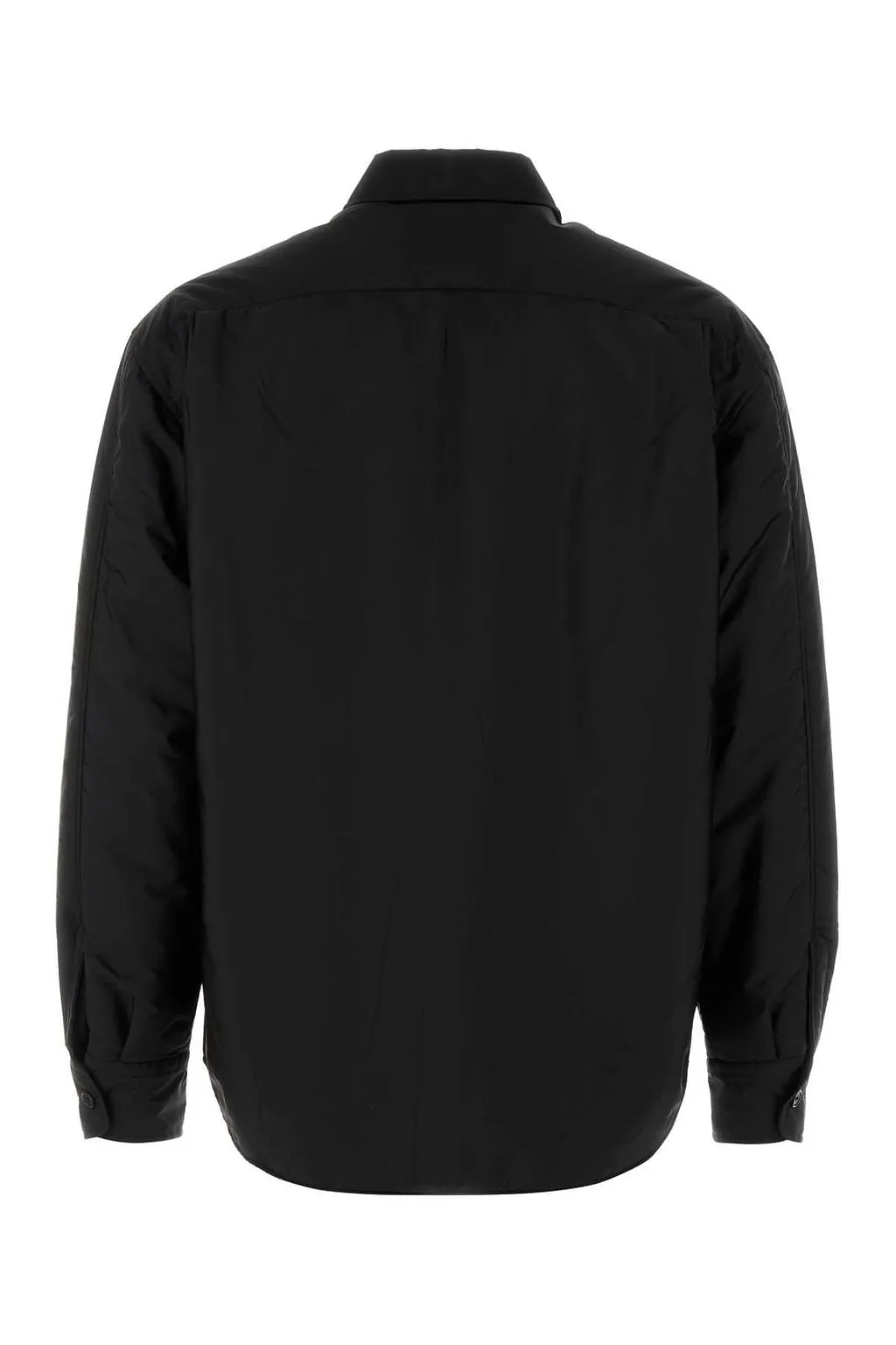 Prada Triangle-Logo Button-Up Shirt Jacket