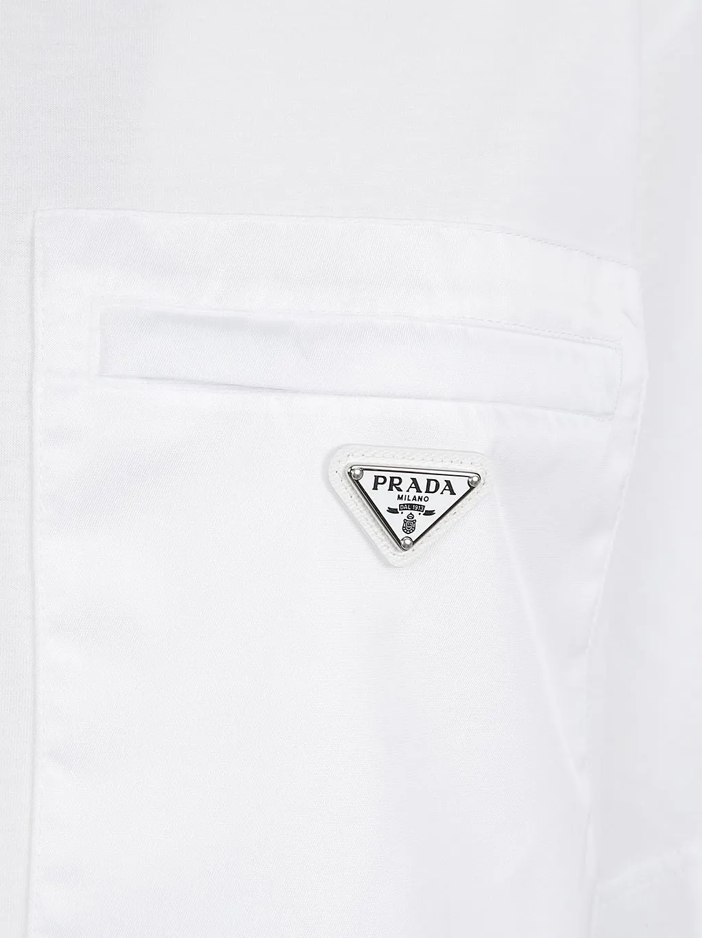 Prada Triangle-Logo Crewneck T-Shirt