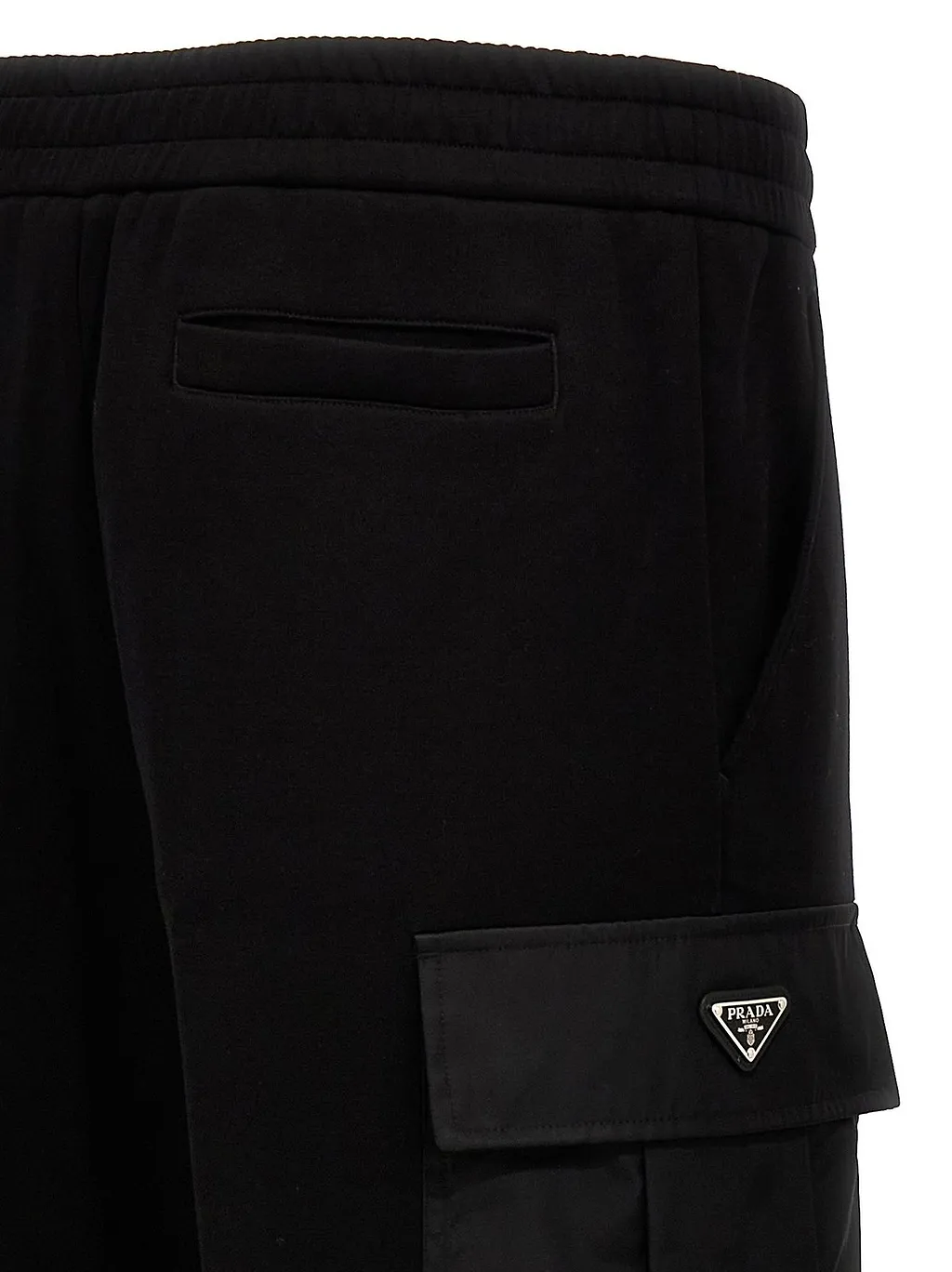 Prada Triangle-Logo Cargo Joggers