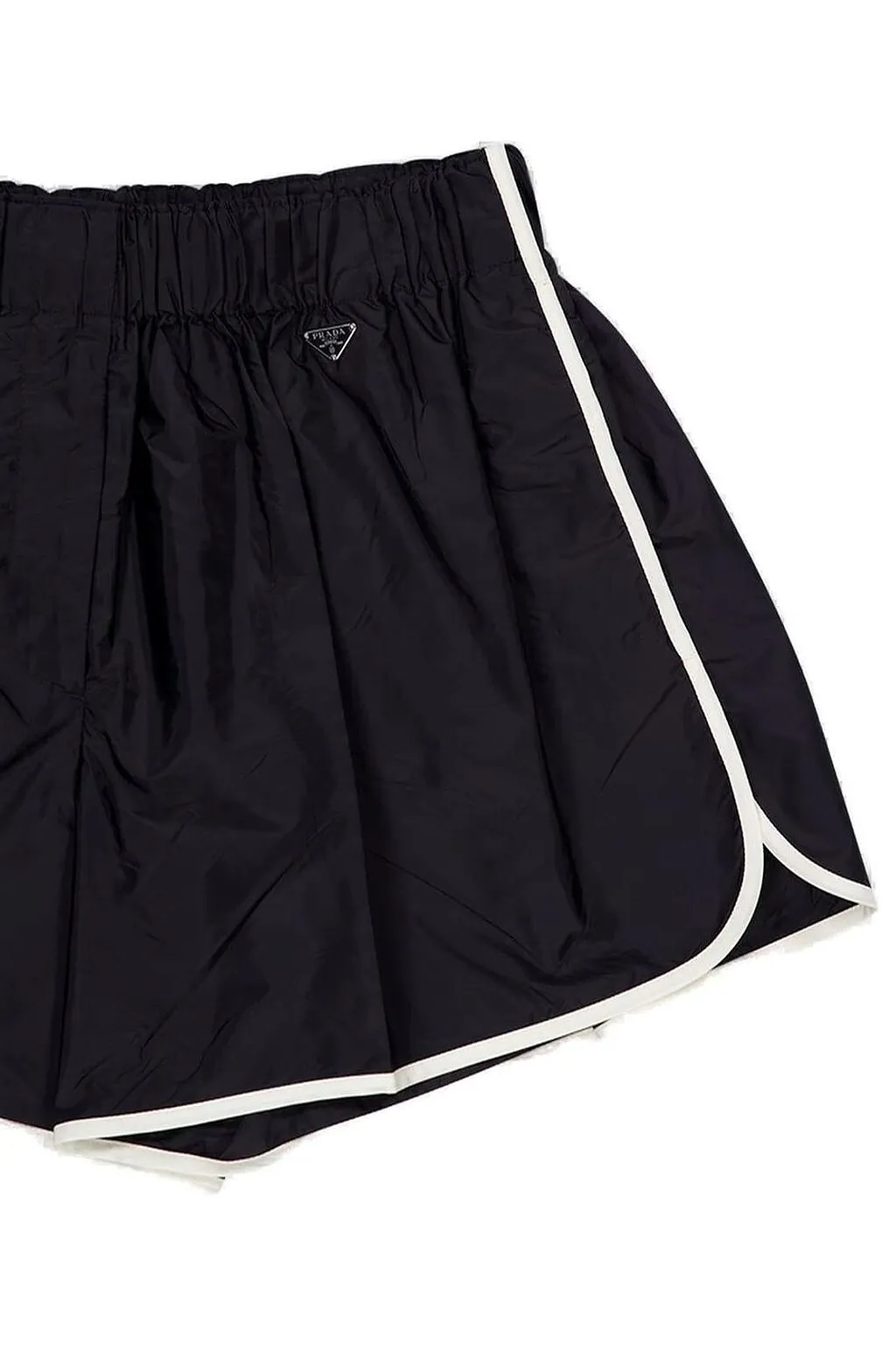 Prada Triangle-Logo Elasticated Waistband Shorts