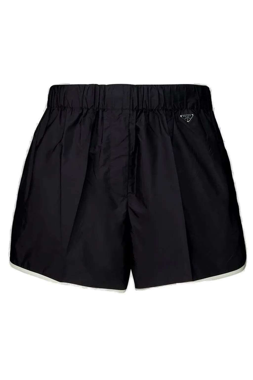 Prada Triangle-Logo Elasticated Waistband Shorts