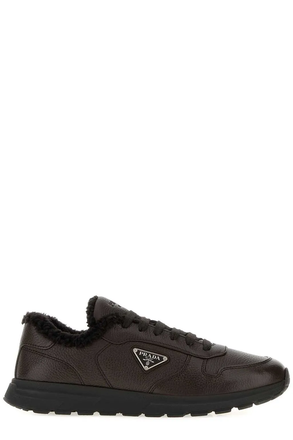 Prada Triangle-Logo Lace-Up Sneakers
