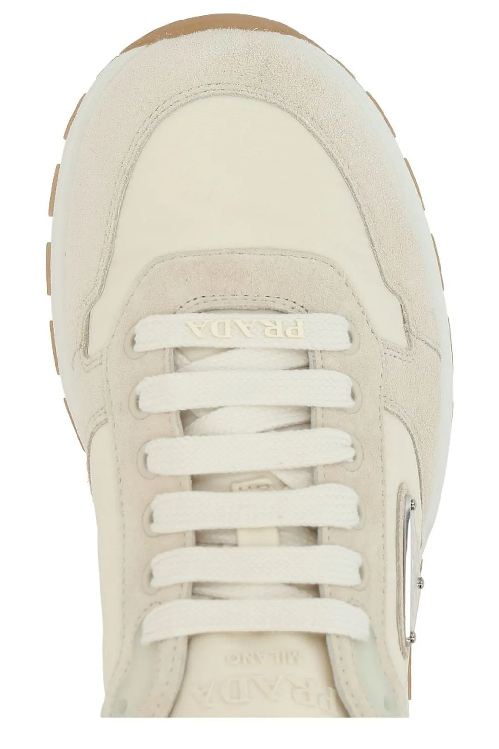 Prada Triangle-Logo Lace-Up Sneakers