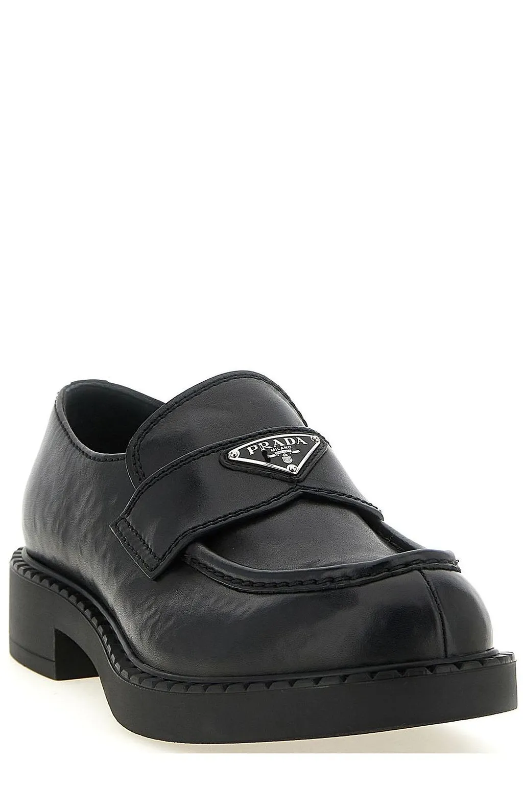 Prada Triangle-Logo Loafers