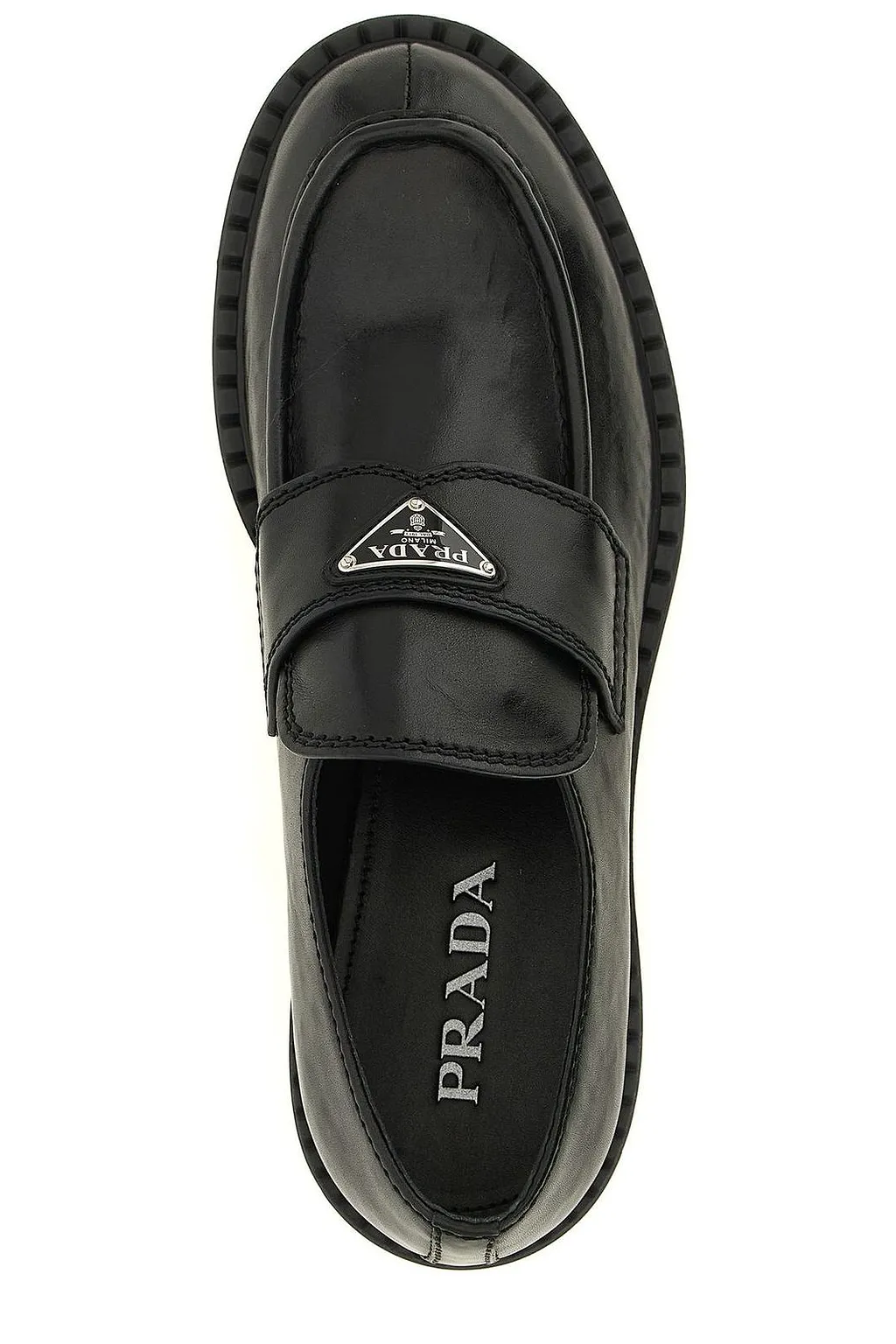 Prada Triangle-Logo Loafers