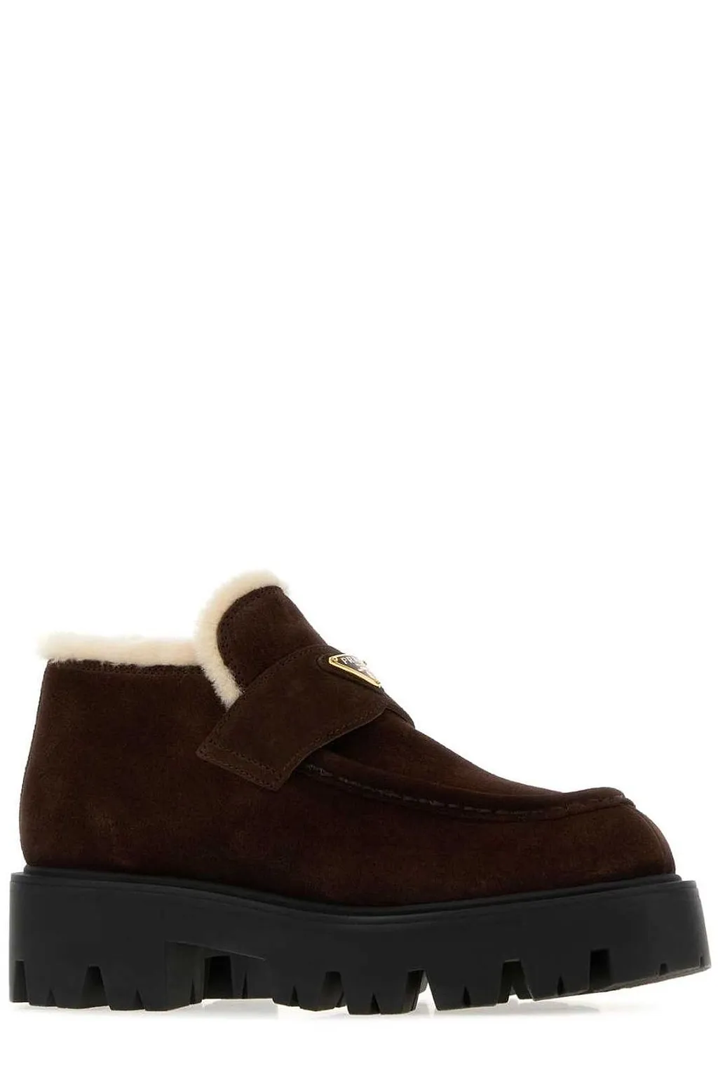 Prada Triangle-Logo Loafers