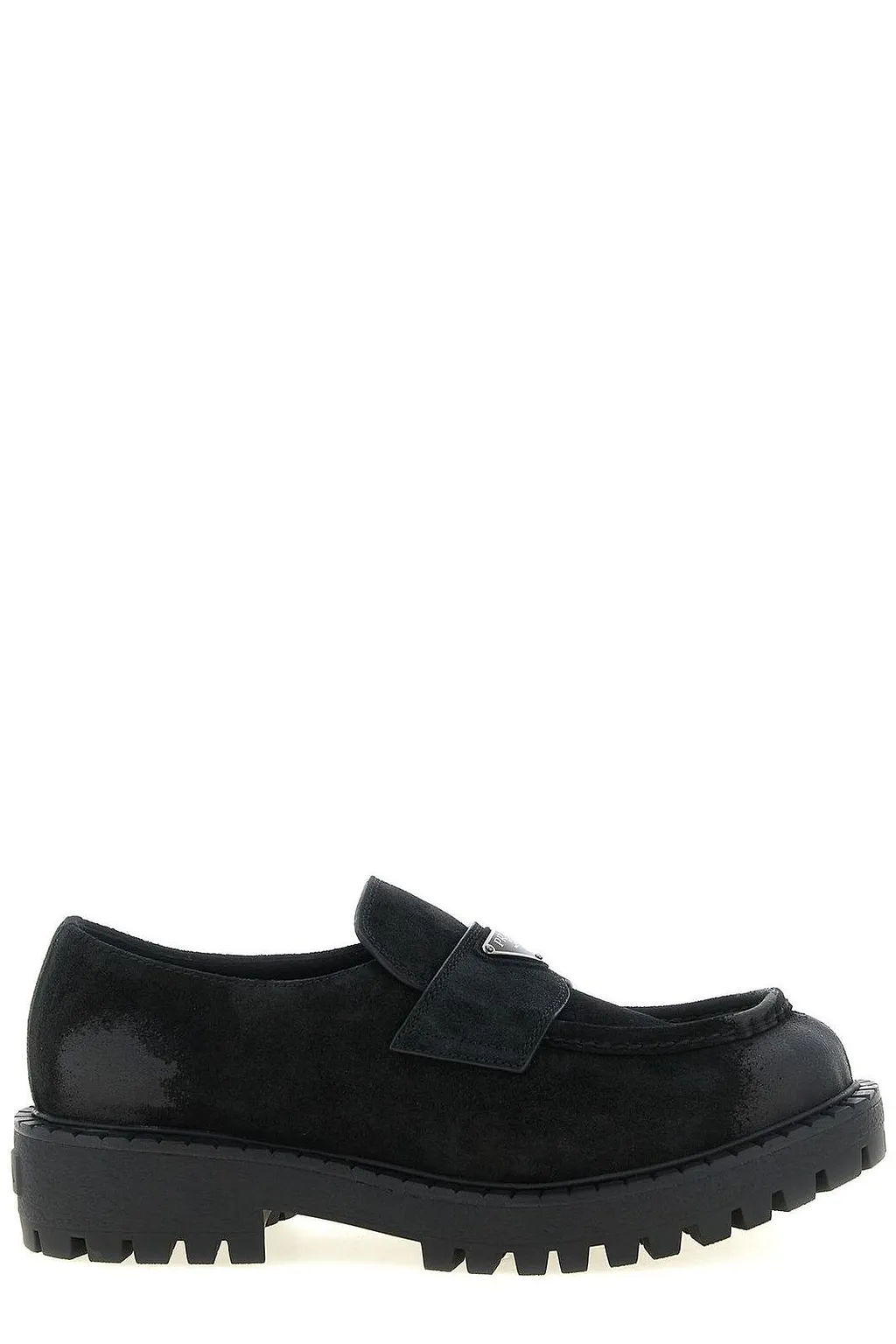 Prada Triangle-Logo Loafers