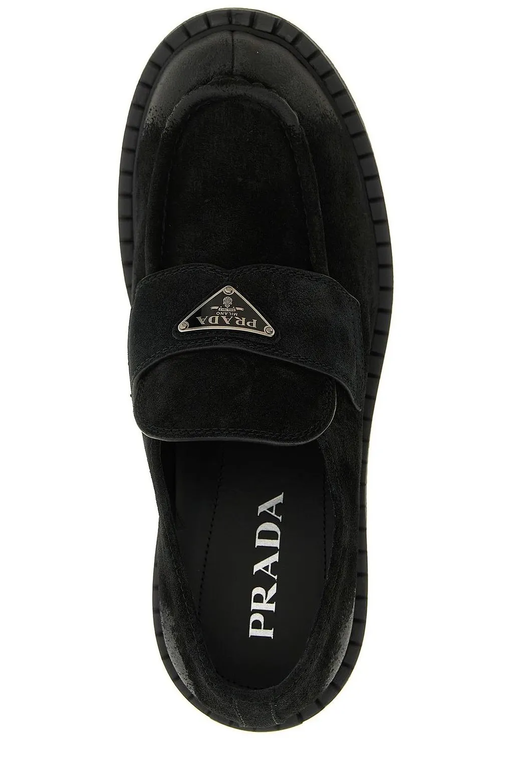 Prada Triangle-Logo Loafers