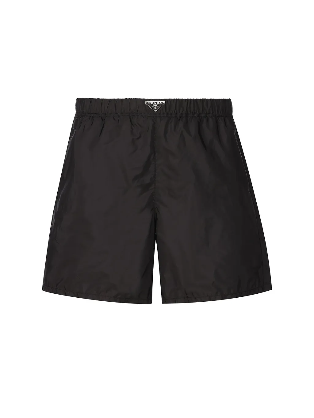 Prada Triangle-Logo Mid-Rise Swim Shorts