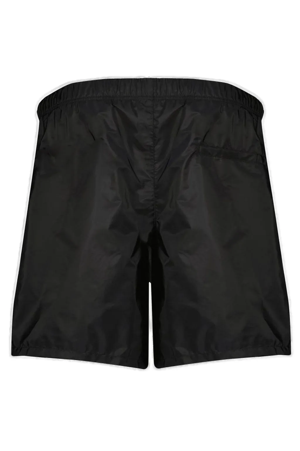Prada Triangle-Logo Mid-Rise Swim Shorts