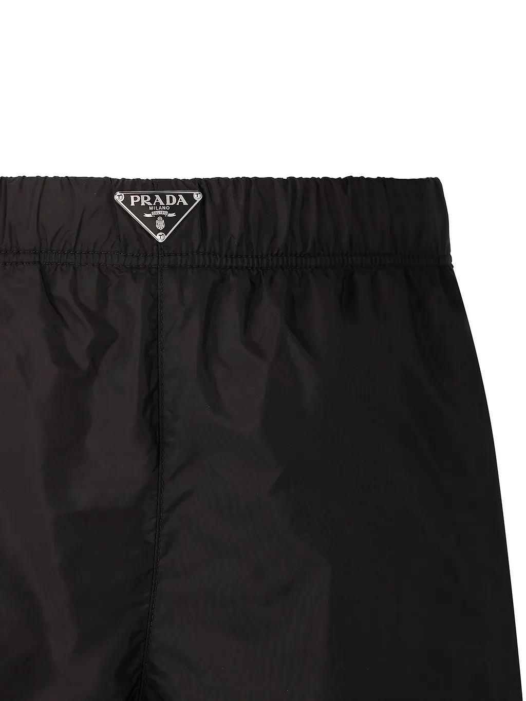 Prada Triangle-Logo Mid-Rise Swim Shorts
