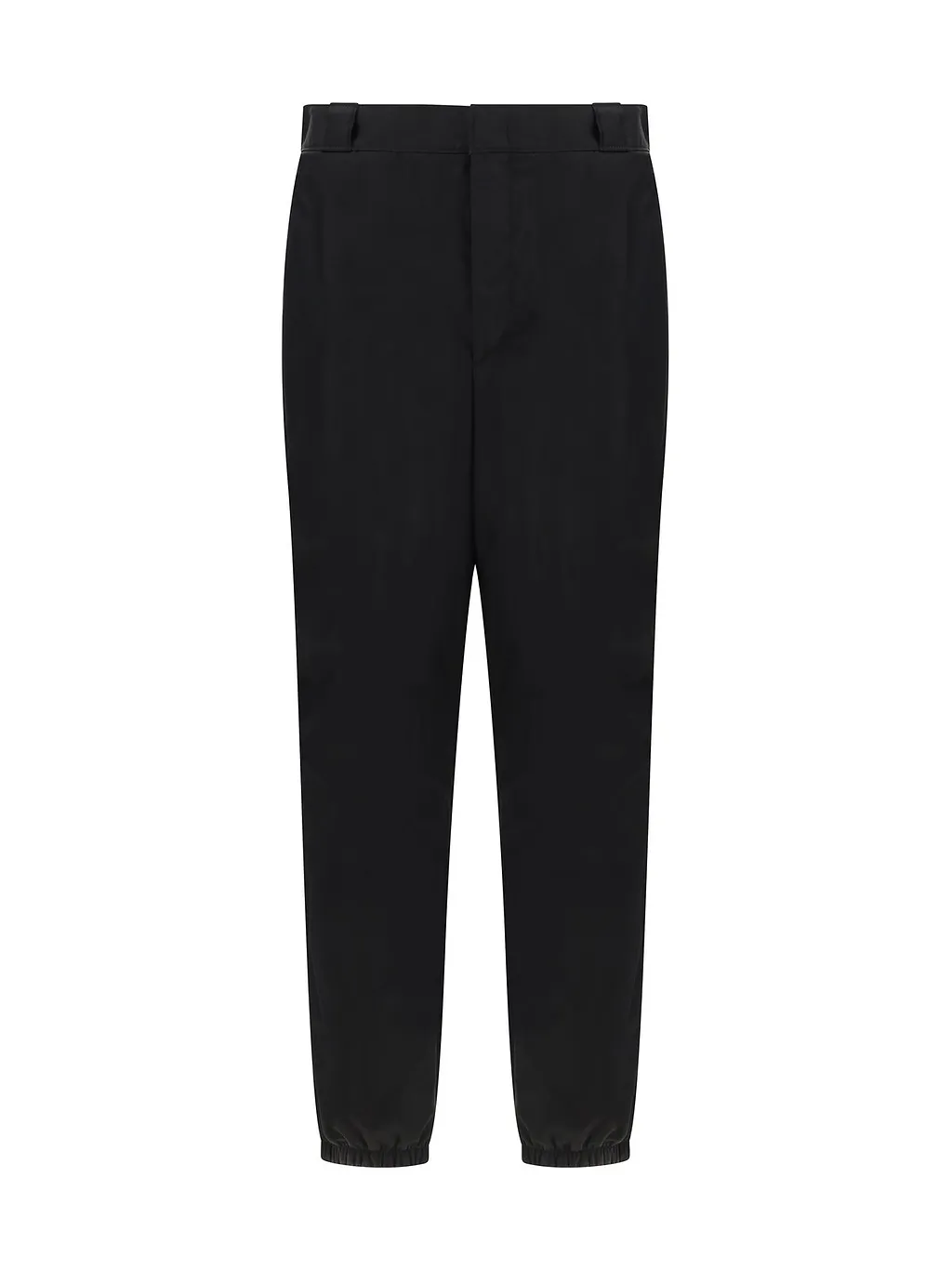 Prada Triangle-Logo Mid-Rise Tapered-Leg Trousers