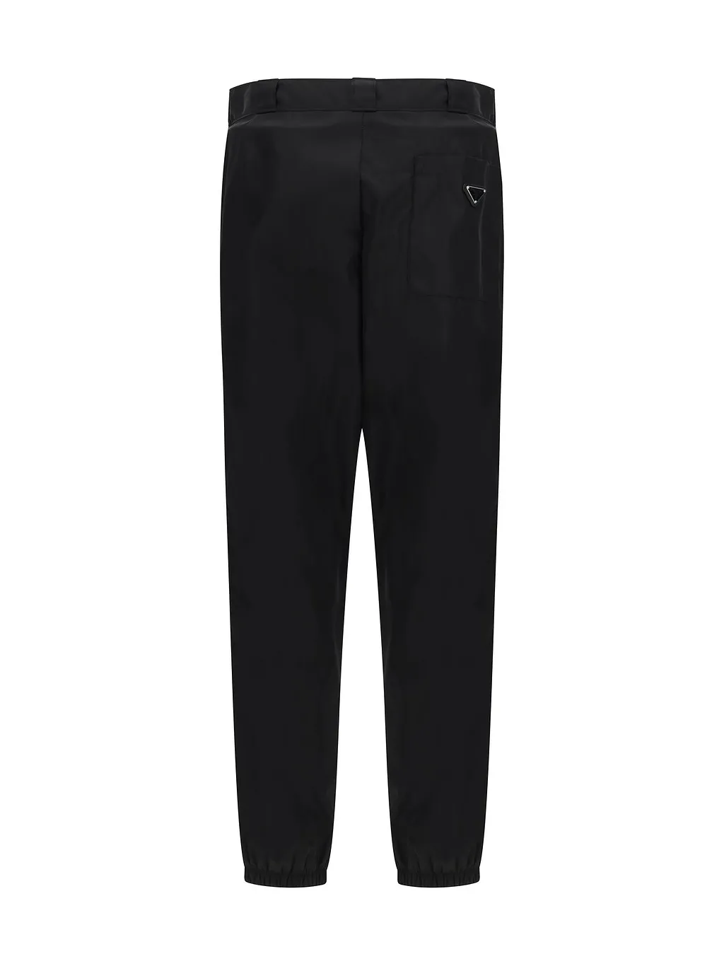 Prada Triangle-Logo Mid-Rise Tapered-Leg Trousers