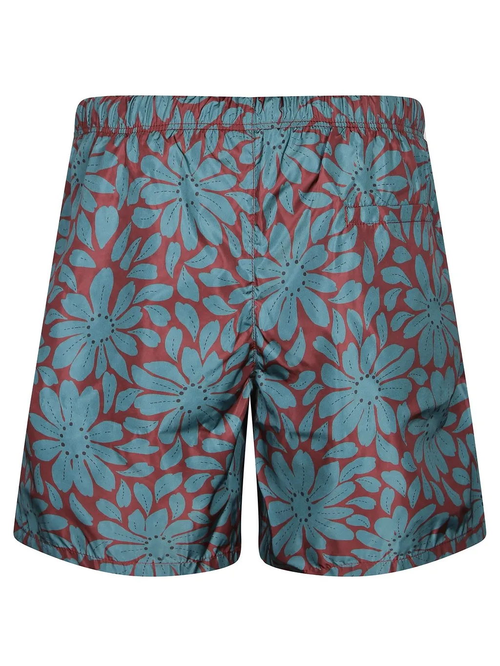 Prada Triangle-Logo Mid-Rise Swim Shorts