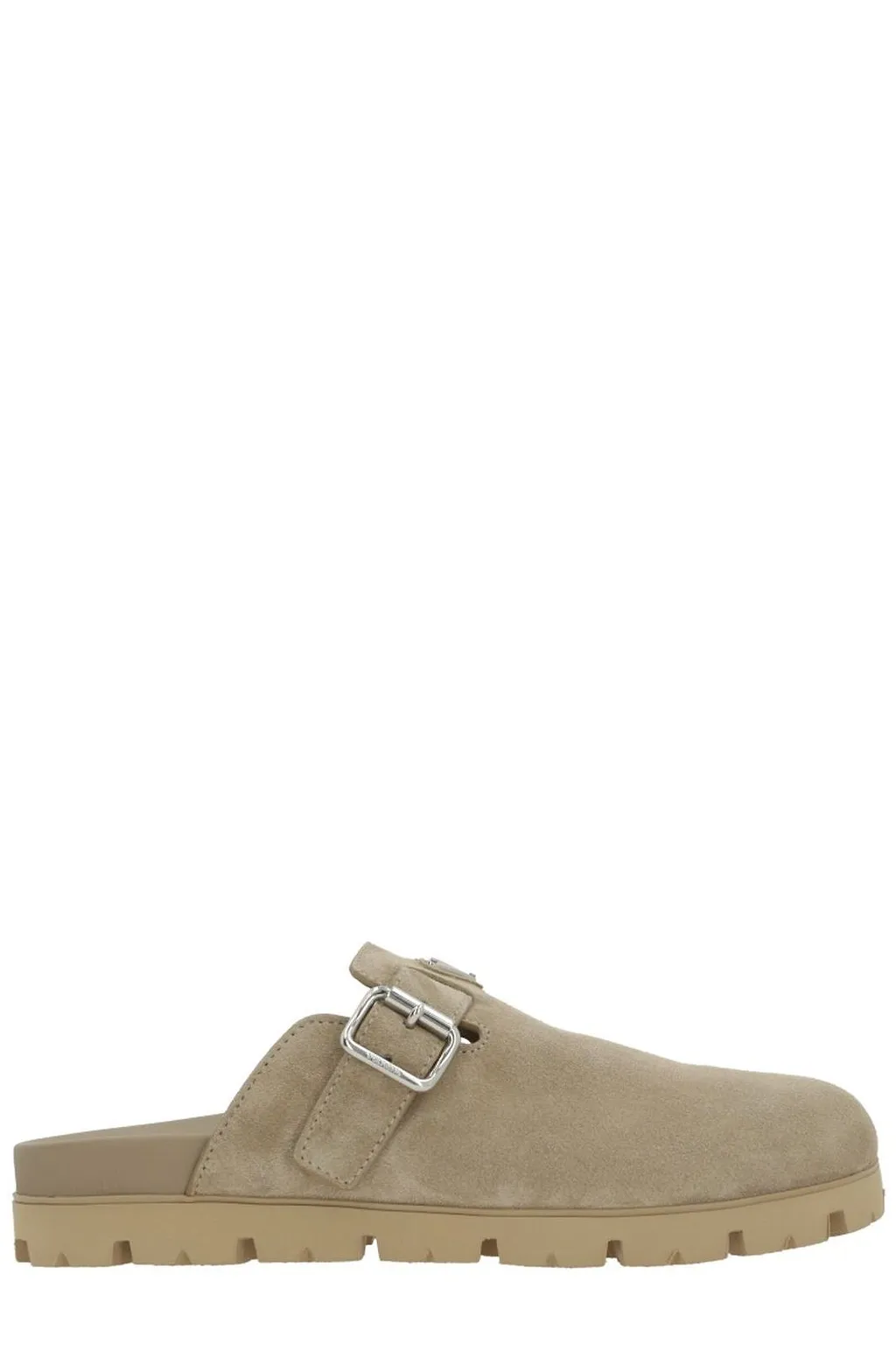 Prada Triangle-Logo Mules