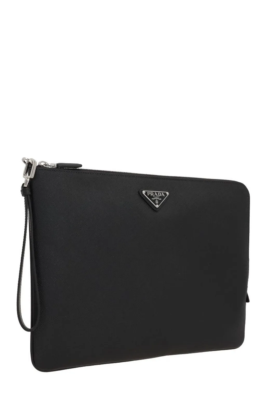 Prada Triangle-Logo Pouch