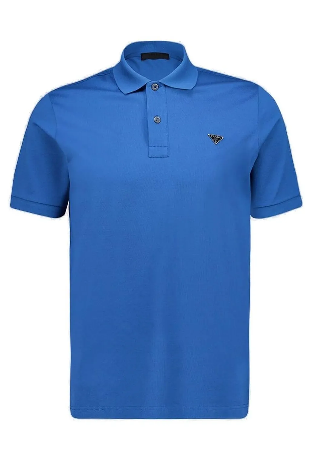 Prada Logo Plaque Short-Sleeved Polo Shirt