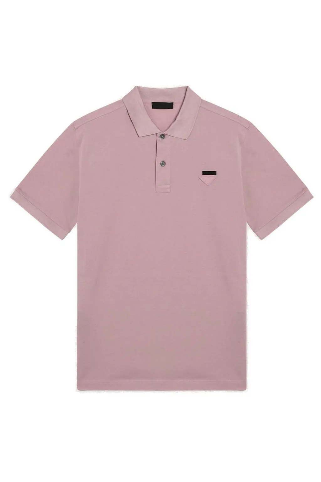 Prada Triangle-Logo Short-Sleeved Polo Shirt