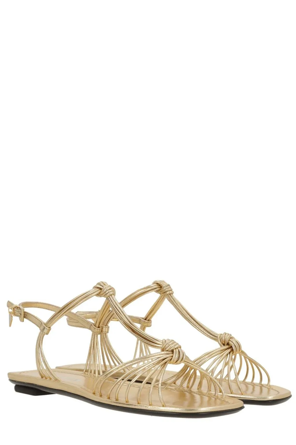 Prada Triangle-Logo Sandals