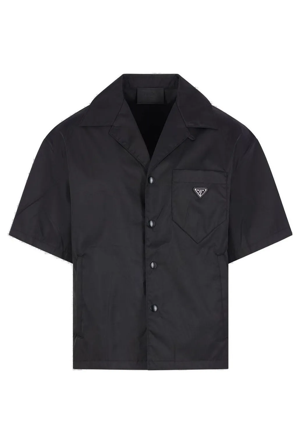 Prada Triangle-Logo Short-Sleeved Shirt