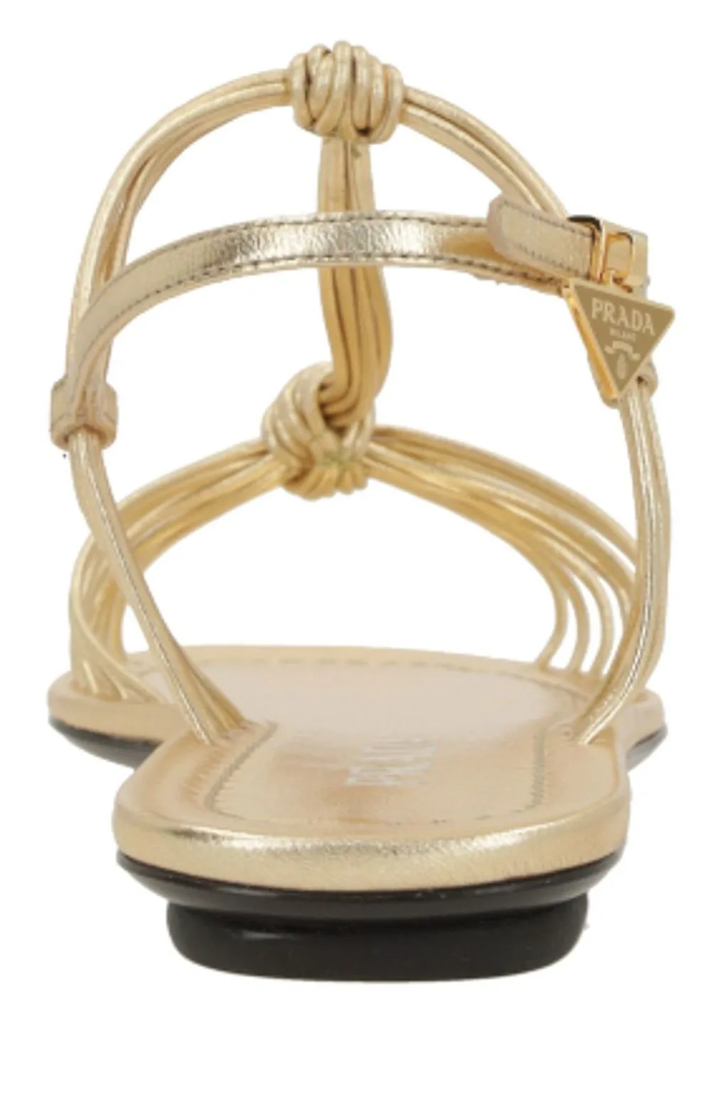 Prada Triangle-Logo Sandals