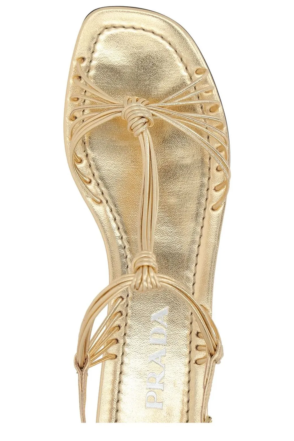 Prada Triangle-Logo Sandals