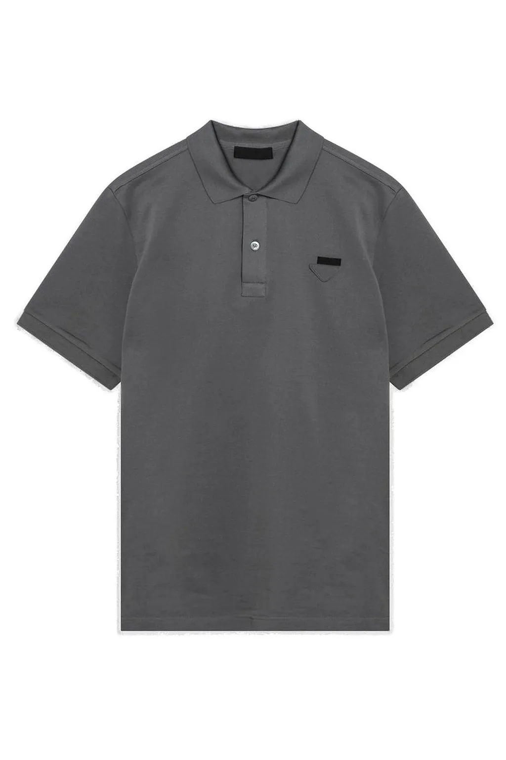 Prada Triangle-Logo Short-Sleeved Polo Shirt