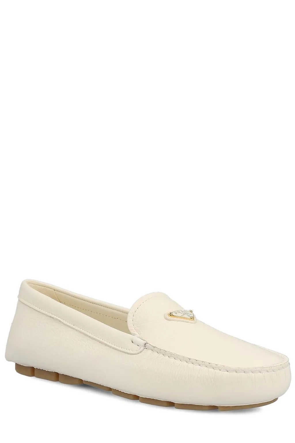 Prada Triangle-Logo Slip-On Loafers