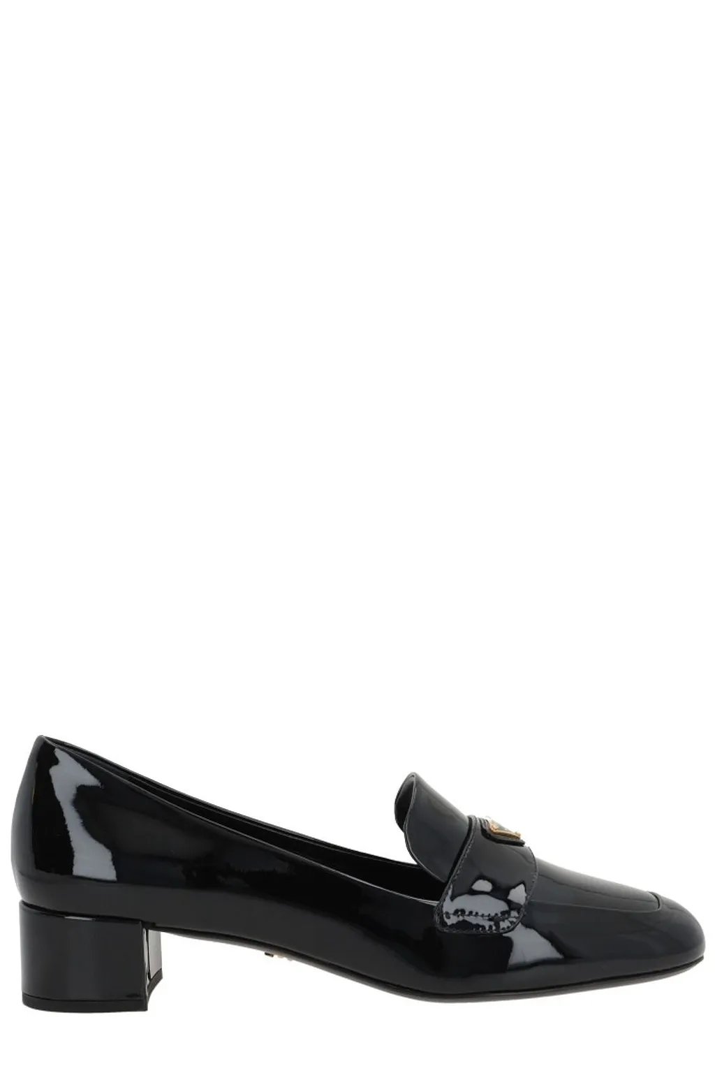 Prada Triangle-Logo Slip-On Pumps