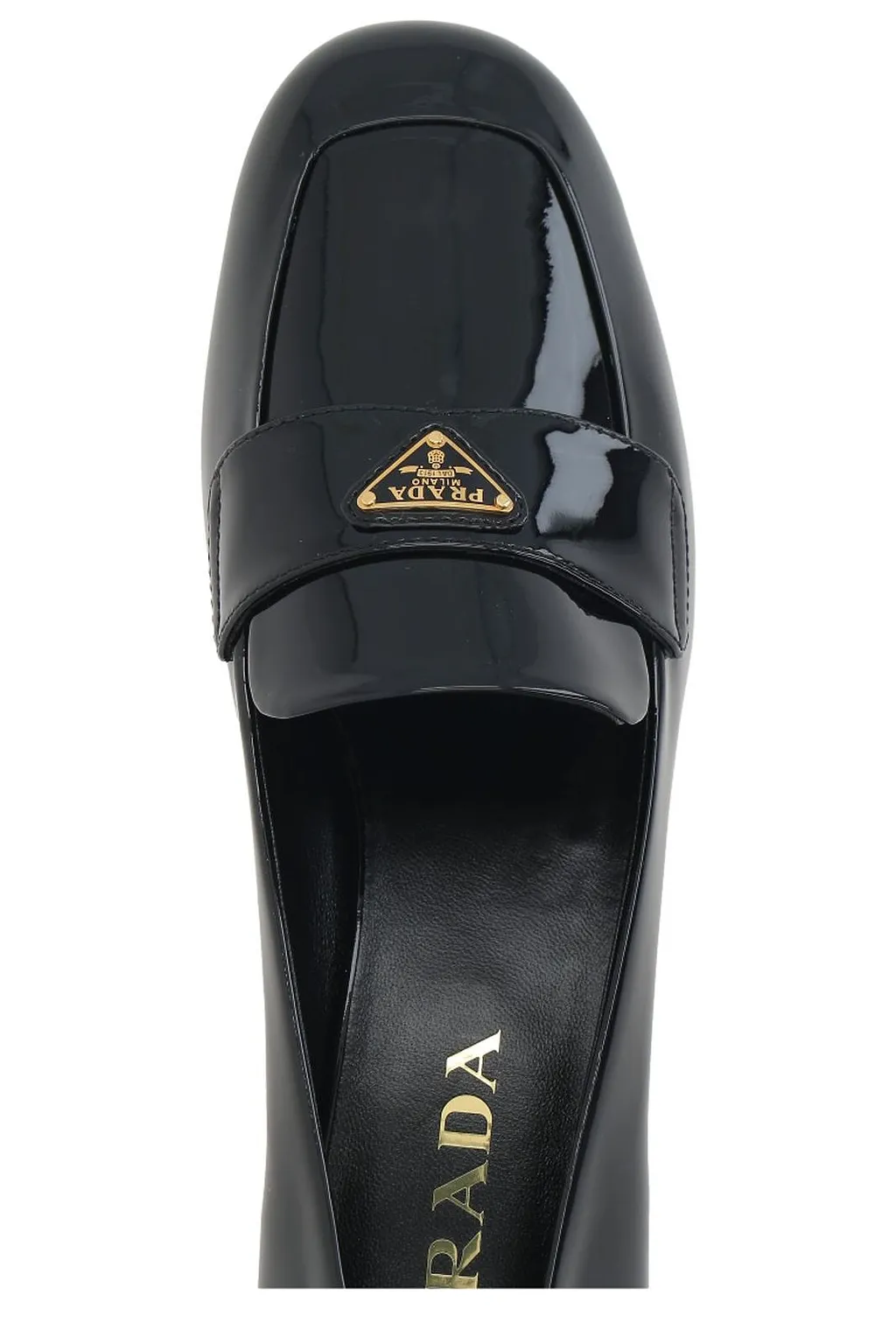 Prada Triangle-Logo Slip-On Pumps