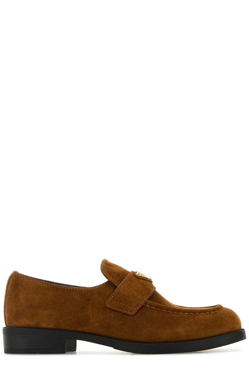 Prada Triangle-Logo Slip-On Loafers