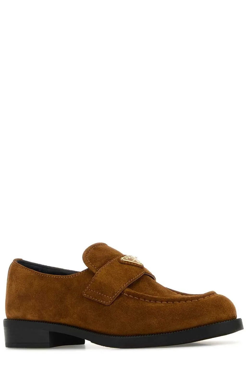 Prada Triangle-Logo Slip-On Loafers