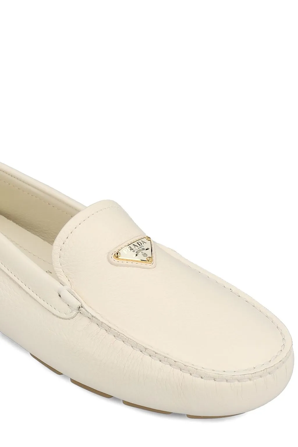 Prada Triangle-Logo Slip-On Loafers