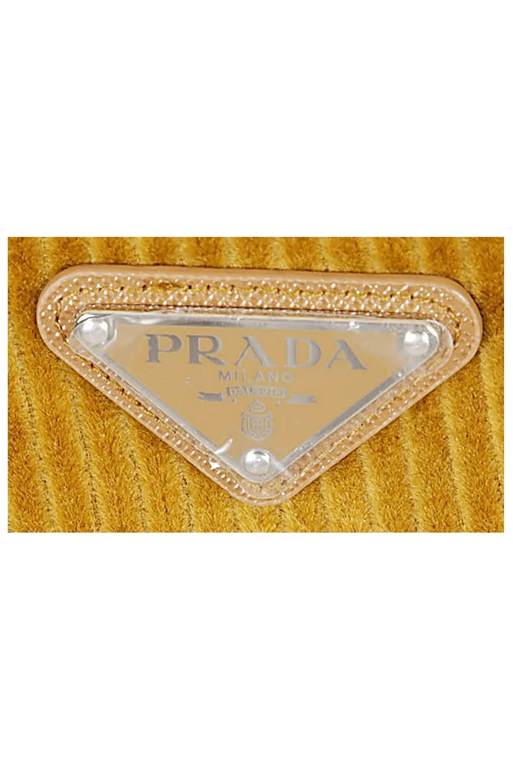 Prada Triangle-Logo Tapered-Leg Trousers