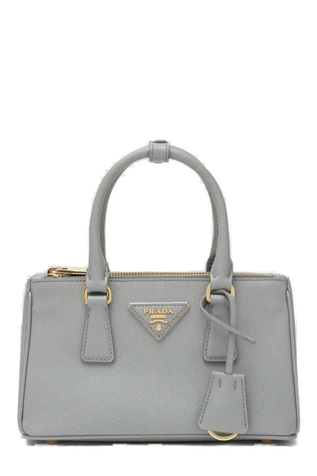 Prada Triangle-Logo Tote Bag