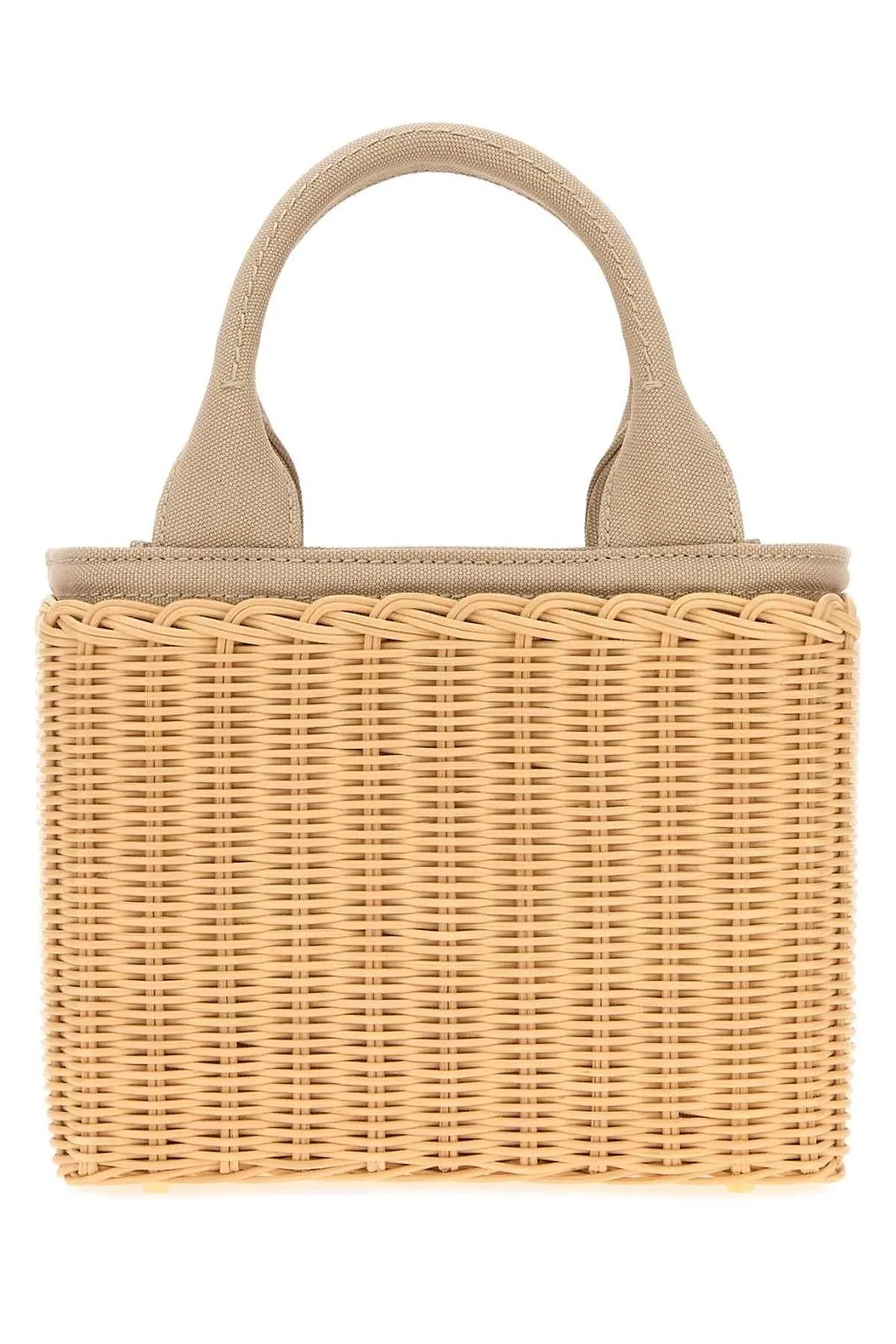Prada Triangle-Logo Tote Bag