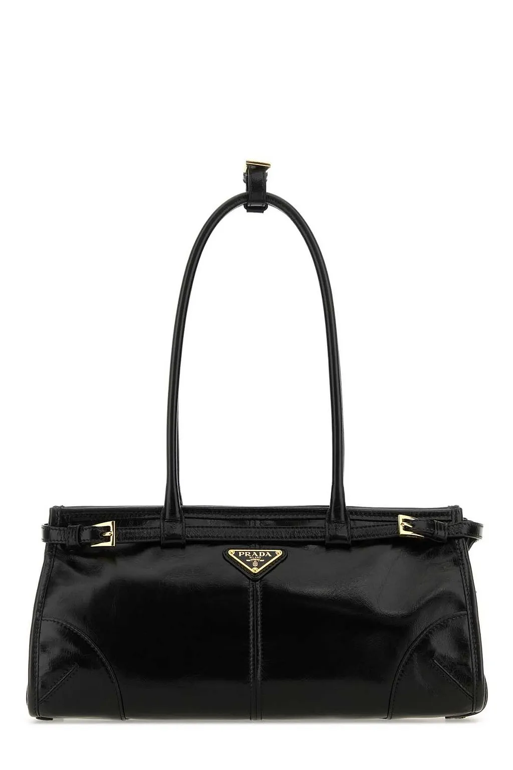 Prada Logo Plaque Medium Tote Bag