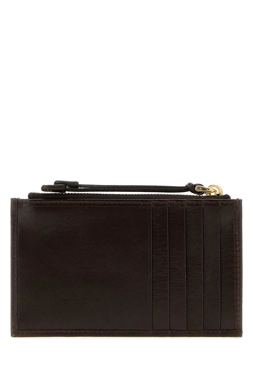 Prada Triangle-Logo Zipped Cardholder