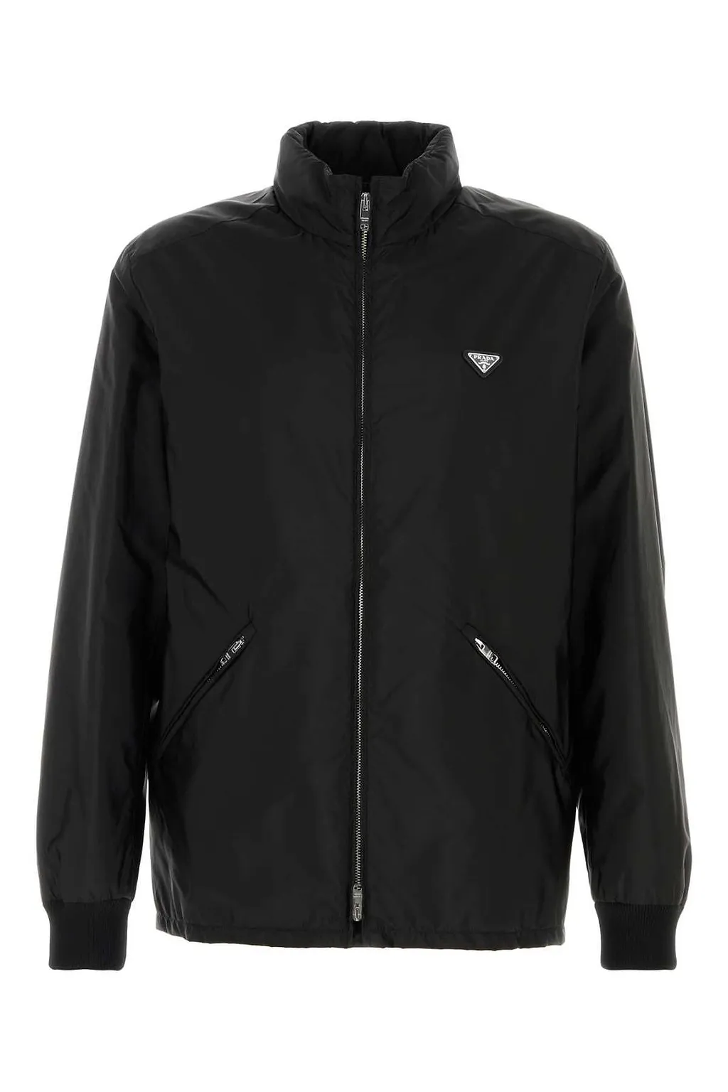 Prada Triangle-Logo Zipped Jacket