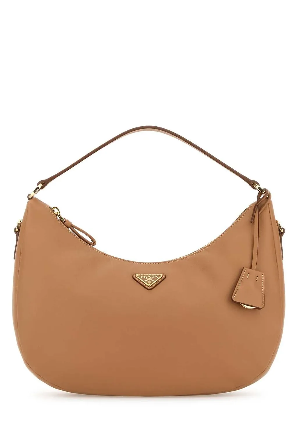Prada Triangle-Logo Zipped Handbag