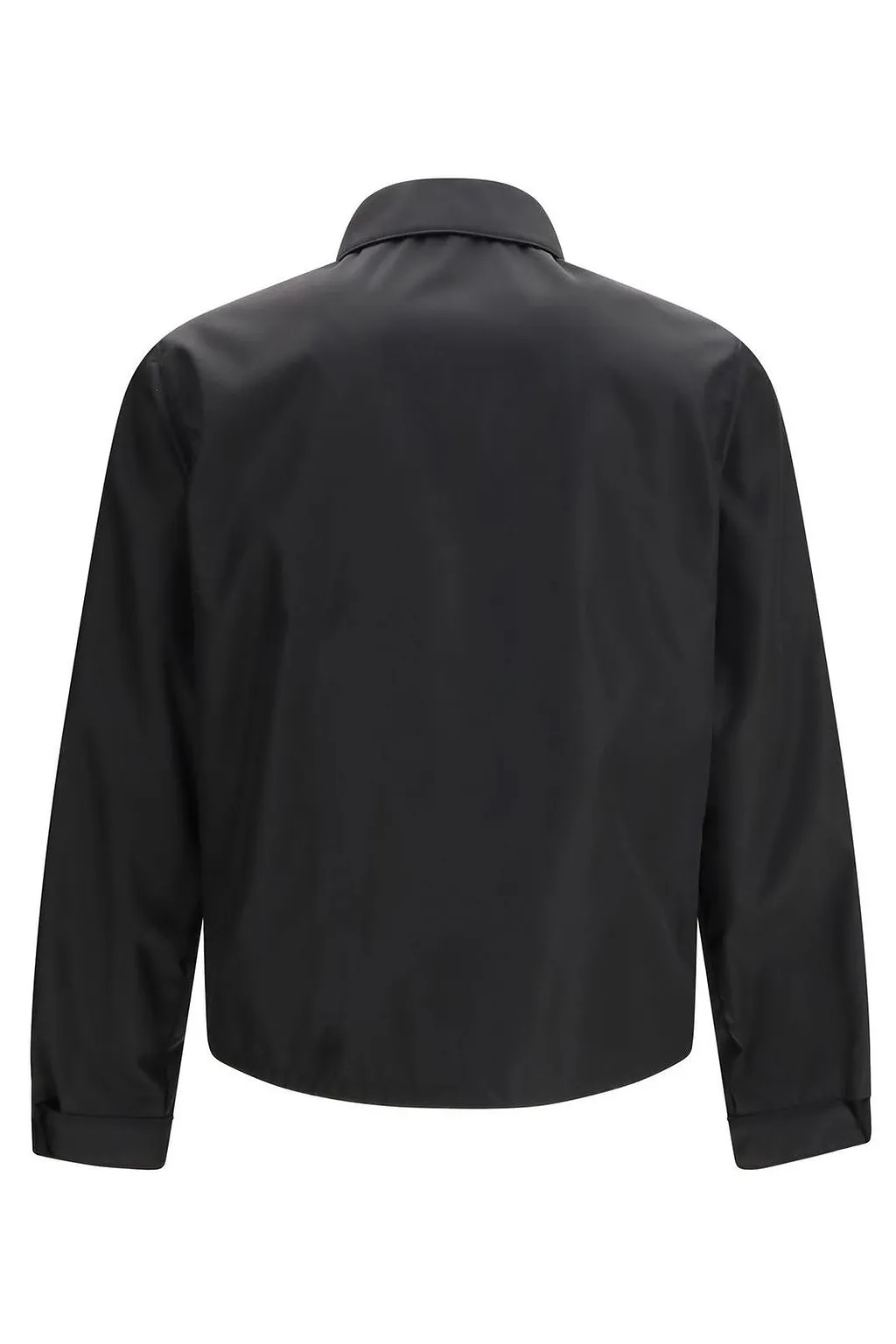 Prada Logo Plaque Zipped Jacket