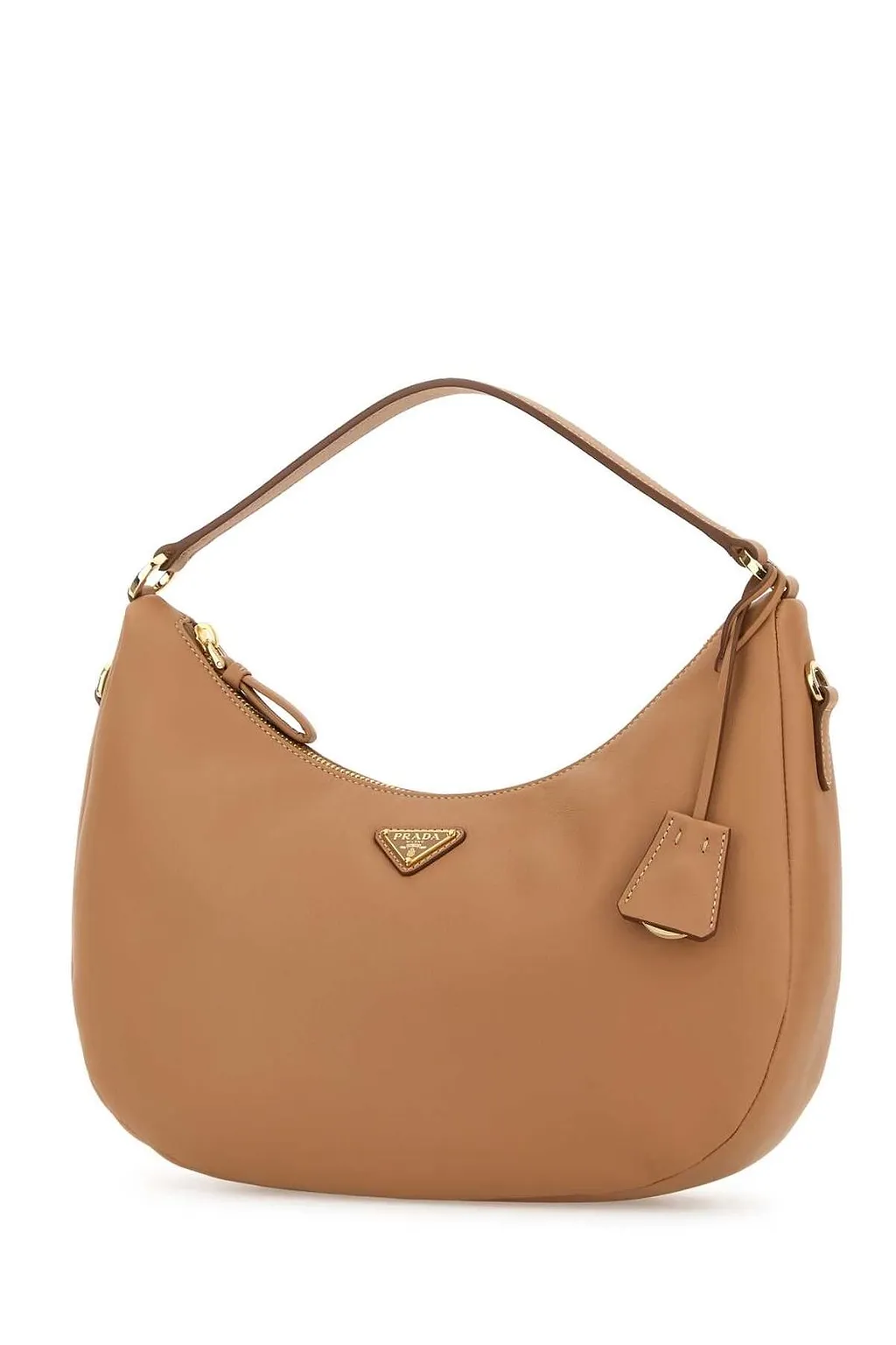 Prada Triangle-Logo Zipped Handbag