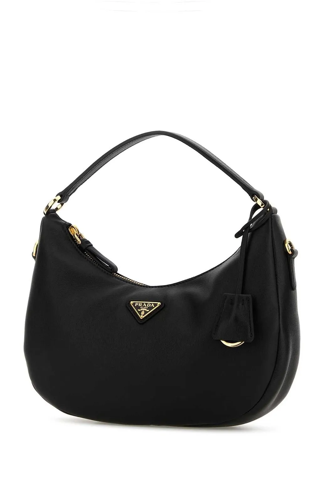Prada Triangle-Logo Zipped Shoulder Bag