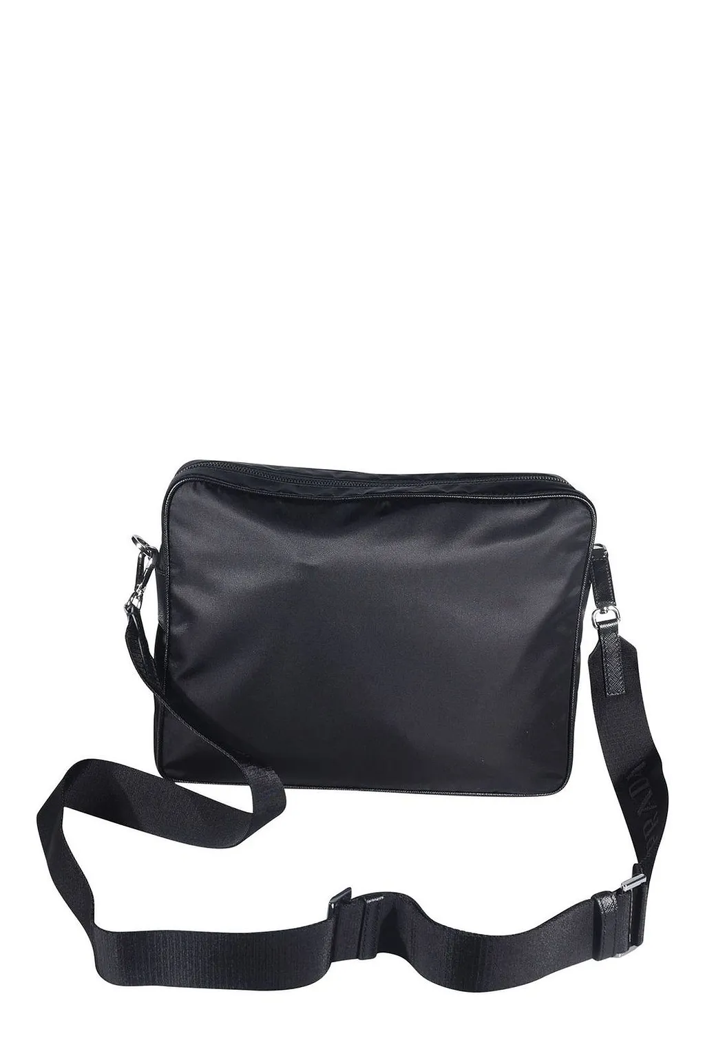 Prada Triangle-Logo Zipped Shoulder Bag