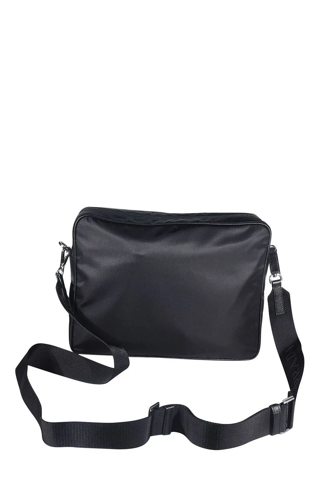Prada Triangle-Logo Zipped Shoulder Bag