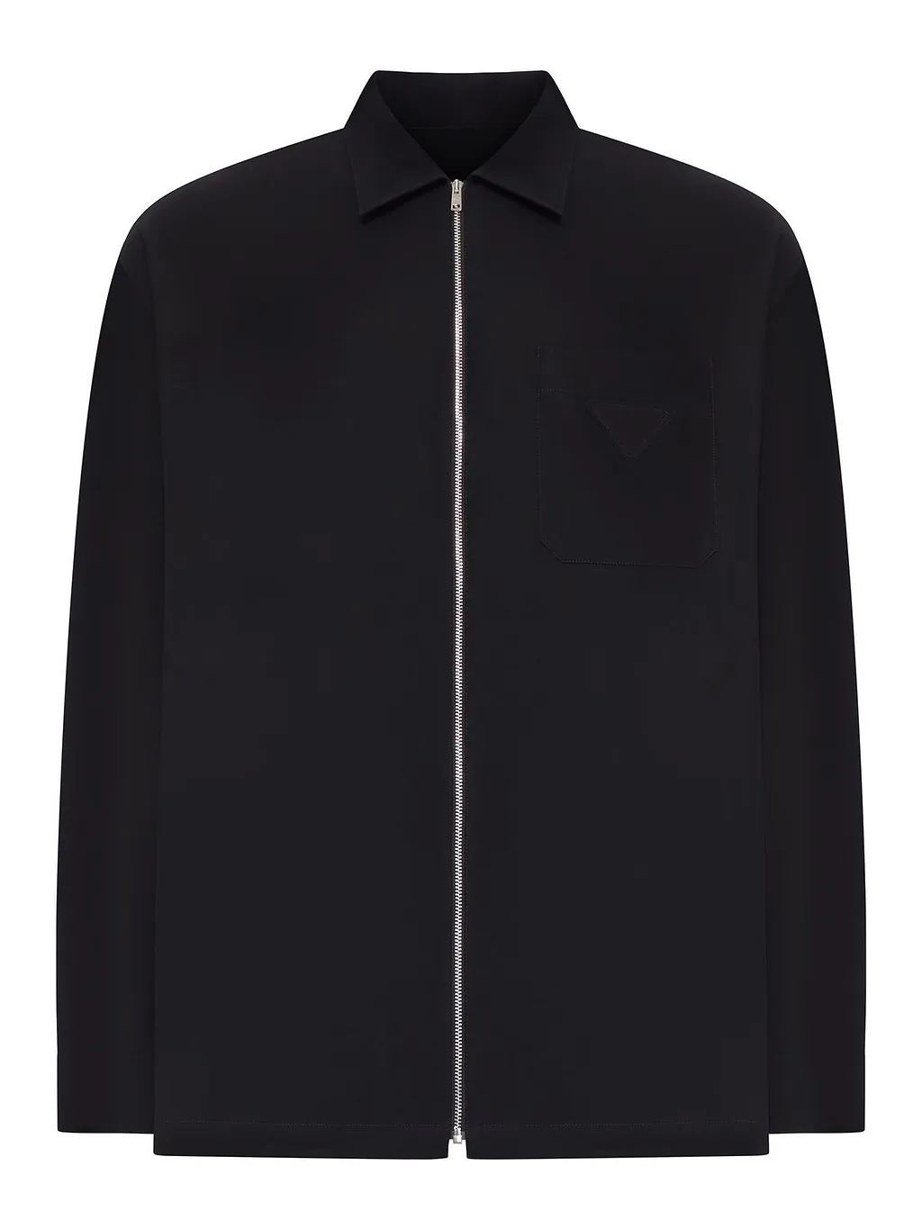 Prada Zip-Up Straight Hem Overshirt