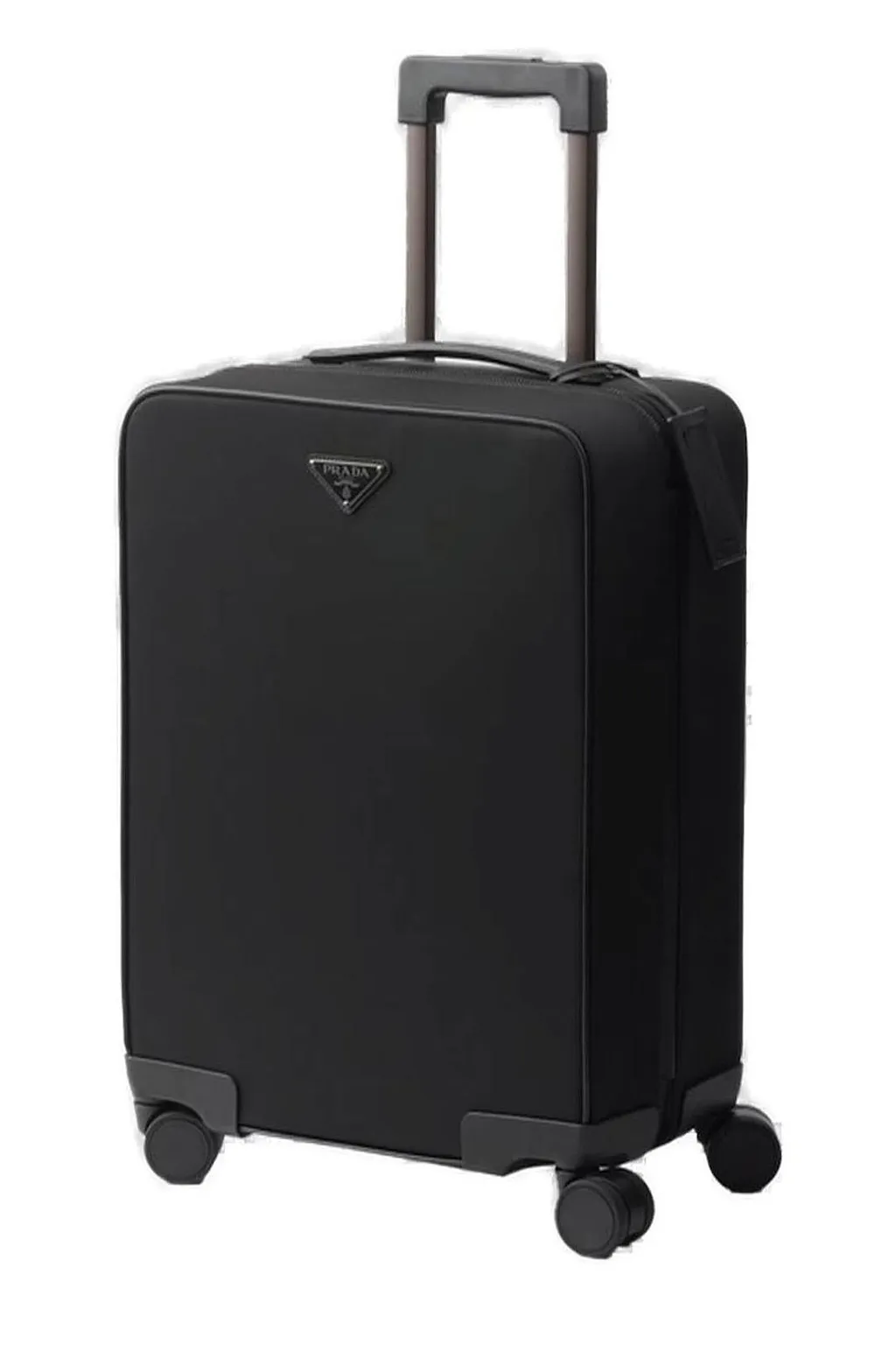 Prada Triangle-Logo Zipped Suitcase